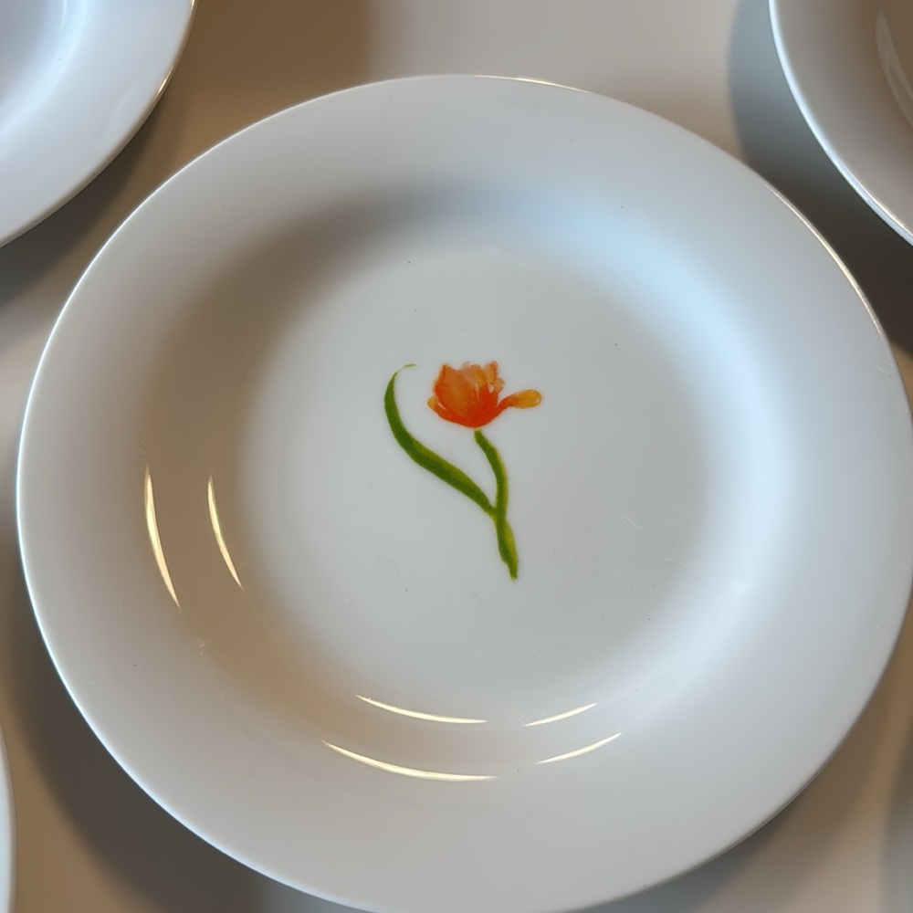 Pottery Barn BLOOM salad appetizer plates - set of 5 - Picture 3 of 5